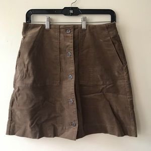 Uniqlo // Tan Corduroy Skirt // Size 4